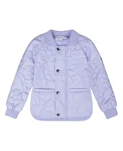 Стеганая куртка для девочек на межсезонье - для малышек Deux Par Deux, фиолетовый