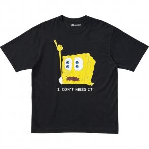 Футболка X Cpfm Spongebob Squarepants Ut Graphic UNIQLO, черный