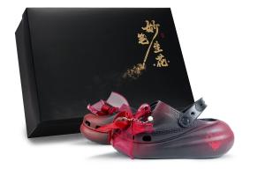 Crocs Кроссовки Crush Clog Cream Puff Shoes Clogs унисекс черно-красные