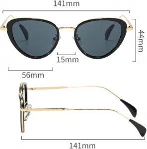 Женские солнцезащитные очки Melrose Vintage Cat Eye 2024: стильные градиентные оттенки, модные ретро-очки класса люкс, Pink