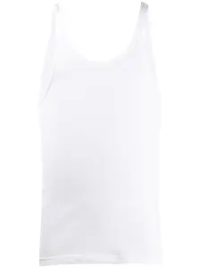 Топ без рукавов в рубчик DOLCE & GABBANA, белый