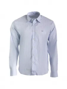 Рубашка в полоску с длинными рукавами Prada, синий