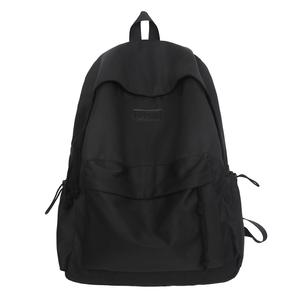 Нейлоновый рюкзак унисекс черный/белый/синий/коричневый Deli Bear, белый с помпоном и подвеской в виде лягушки