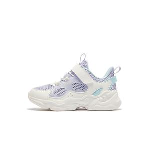 XTEP Нескользящие износостойкие низкие повседневные кроссовки фиолетово-синего и фиолетово-белого цветов для детей