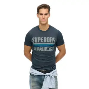 Футболка с коротким рукавом Superdry Japan Stripe Relaxed, синий