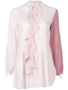 Рубашка с контрастным рукавом JW ANDERSON, розовый