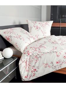 Постельное белье из тонкого фланелевого хлопка Davos гранатово-розового цвета Janine, 135 x 200 + 80 x 80 см