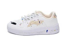 Женские белые скейтерские кроссовки LiNing Pontoon Boats с противоскользящей подошвой, устойчивые к истиранию, легкие