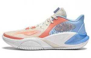 Баскетбольные кроссовки мужские низкие белые оранжевые синие Lining