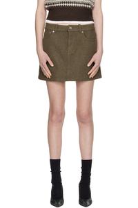 A.P.C. Зеленая мини-юбка