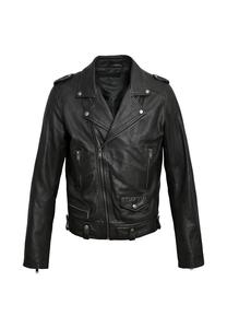 Кожаная куртка Le Temps Des Cerises, черный