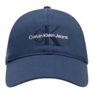 Calvin Klein Хлопковая бейсболка унисекс синяя, Blue