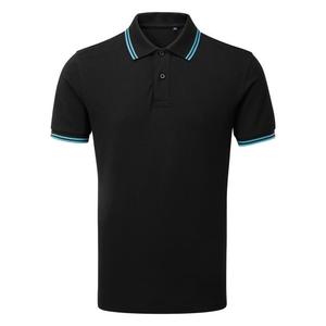 Мужская рубашка-поло классического кроя Asquith & Fox, черный