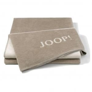 Покрывало Joop мягкий плед 150 х 200 см декоративная строчка МЕЛАНЖ-DF песочный-натуральный