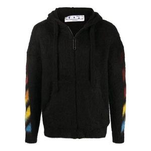Куртка men's pattern hooded jacket black Off-White, черный