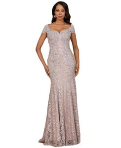 Женское облегающее кружевное платье-русалка Lara, Dusty purple