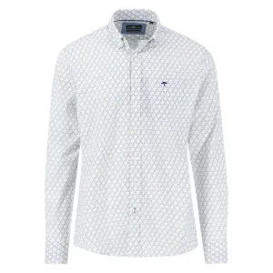 Рубашка Fynch Hatton Seasonal Combi Print, белый