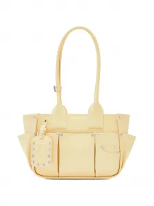 Сумка на плечо с заклепками GANNI, желтый