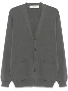 Кардиган с аппликацией логотипа Golden Goose, серый