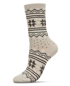 Женские кашемировые носки Fairisle Crew MeMoi