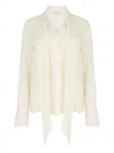 Атласная рубашка Lavalliere Nina Ricci, нейтральный