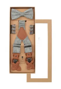 Hosenträger набор других аксессуаров Prince Bow Tie, Grau/Grün