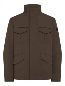 Пиджак с клапанами на карманах Peuterey, коричневый