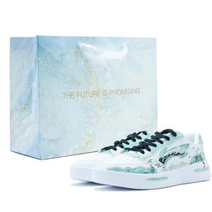 LINING Кроссовки для скейтбординга Acer Truncatum с противоскользящей амортизацией, увеличивающие рост, низкие, мужские, белые, зеленые, черные