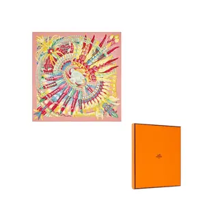 Шелковый шарф Women's HERMES, мультиколор