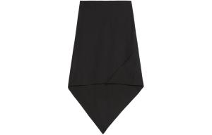 Асимметричная шерстяная миди-юбка Helmut Lang, черный