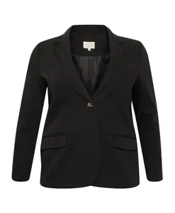 Черный пиджак с глубоким вырезом и V-образным вырезом Kaffe Curve, черный