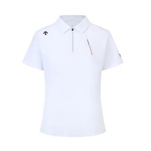 Беговая поло для женщин DESCENTE, ярко-белый