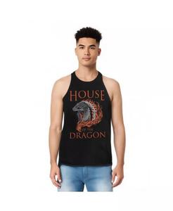 Мужская майка Hod Dragon Illustration для взрослых House of the Dragon, черный
