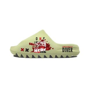 Adidas Originals Скользящие сандалии Yeezy Slide Slip Resistant Unisex Green