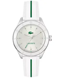 Женские часы Billie White с силиконовым ремешком, 36 мм Lacoste, white