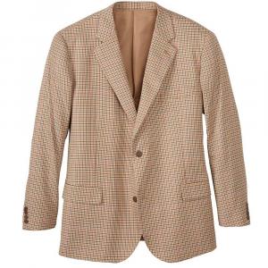 Мужской классический пиджак с двумя пуговицами Kingsize, большой и высокий KingSize, цвет Natural Check