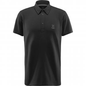 Футболка поло мужская чисто черная HAGLÖFS