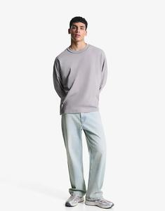 Джинсы Bershka Baggy светло-синего цвета