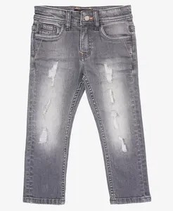 Джинсы для мальчиков с эффектом поношенности 2T-4T Raw X, серый