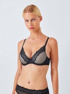 Serephine кружевной бюстгальтер с глубоким вырезом John Lewis, Black