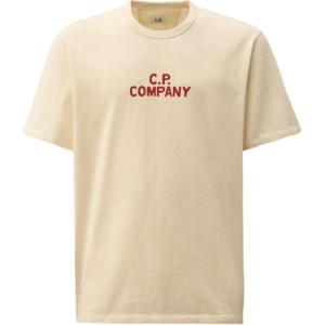 Футболка с принтом логотипа C.P. Company C.P.Company, экрю