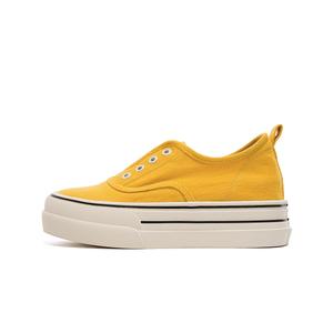 Низкие повседневные туфли для женщин EBLAN, желтый