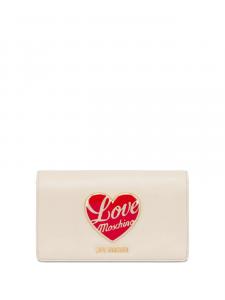 Love Moschino клатч с декором в форме сердца, белый