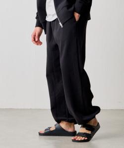 Спортивные штаны из французского махрового трикотажа на завязках Colony 2139, цвет Black