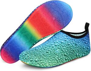 Водные туфли ANLUKE Barefoot Aqua Yoga, быстро сохнущие пляжные плавательные и серфовые носки для женщин и мужчин, зеленый