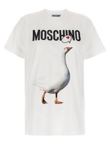 Футболка с вышивкой Moschino, белый