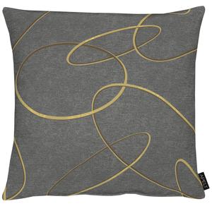 Чехол для подушки стиль лофт Dieter Knoll, золотой/темно-серый