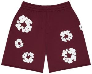 Джинсовые шорты Denim Tears Cotton Wreath Sweatshorts, красный