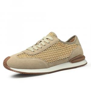 Износостойкие дышащие низкие повседневные туфли, мужские, абрикосового цвета Devanro, Apricot