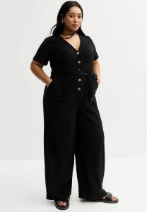Комбинезон CURVES BUTTON UP New Look Curves, черный